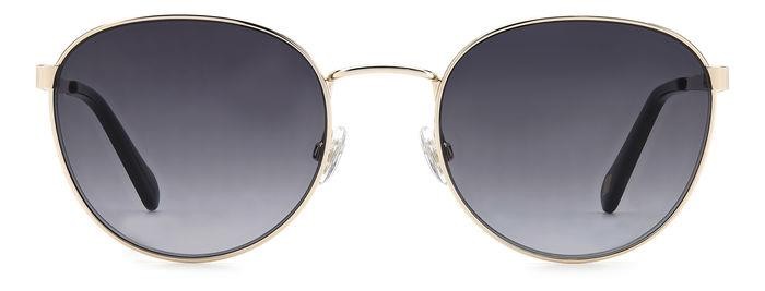 Sonnenbrillen Fossil Fos 2129/G 206200 (3YG 9O) farbe light gold form rund gläser dark grey shaded