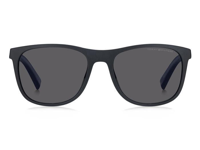 Sonnenbrillen Tommy Hilfiger Th 2042/S 206286 (FLL IR) farbe matte blue form rechteckig gläser grey