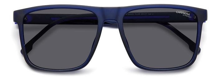 Sunglasses Carrera 8064/S 206300 (FLL IR) color matte blue shape square lenses grey