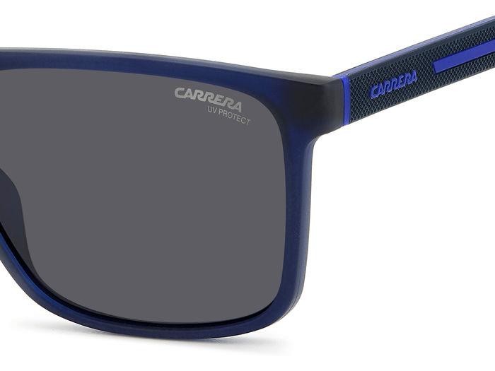 Sunglasses Carrera 8064/S 206300 (FLL IR) color matte blue shape square lenses grey