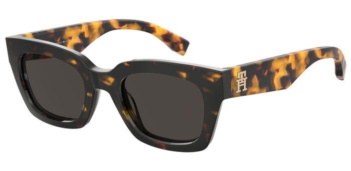 Occhiali da sole Tommy Hilfiger Th 2052/S 206303 (086 IR) colore havana forma rettangolare lenti grey
