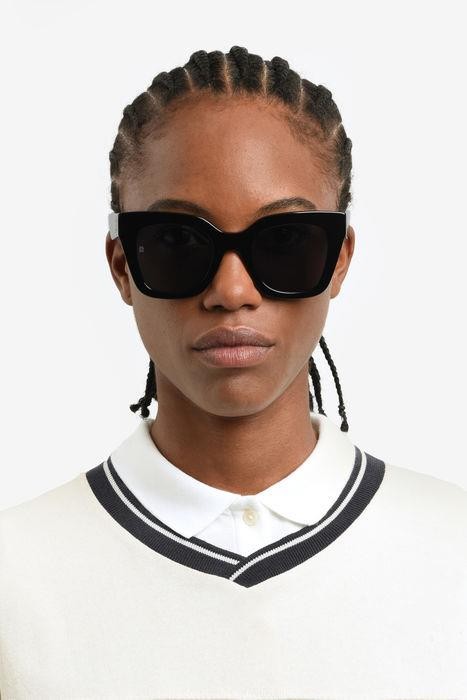 Sunglasses Tommy Hilfiger Th 2051/S 206304 (807 IR) color black shape cat eye lenses grey