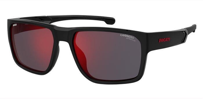 Sonnenbrillen Carrera Ducati Carduc 029/S 206322 (807 H4) farbe black form rechteckig gläser red mirror polarized hight con