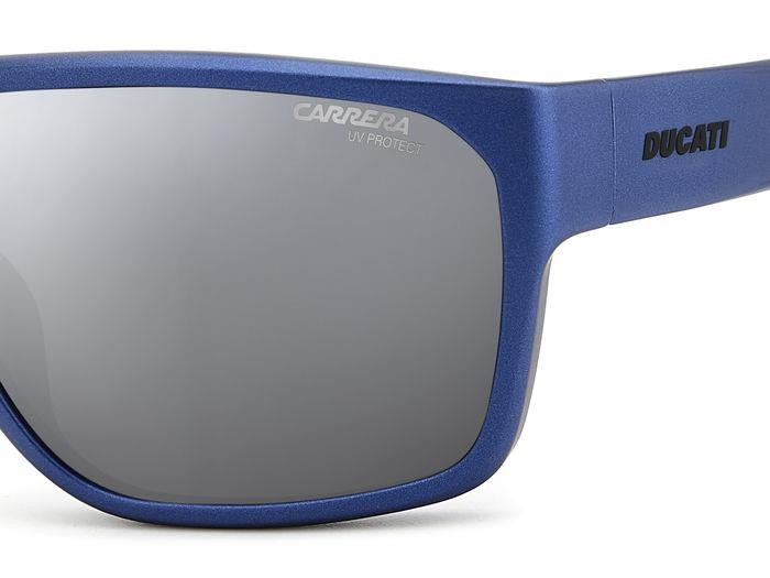 Sonnenbrillen Carrera Ducati Carduc 029/S 206322 (TZQ T4) farbe blue metalized form rechteckig gläser silver mirror
