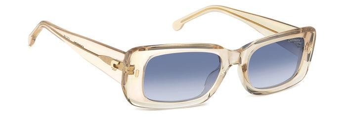 Sonnenbrillen Carrera 3014/S 206324 (10A 08) farbe beige form rechteckig gläser dk blue shaded