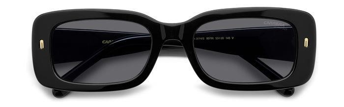 Sonnenbrillen Carrera 3014/S 206324 (807 IR) farbe black form rechteckig gläser grey