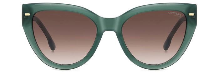 Sonnenbrillen Carrera 3017/S 206327 (1ED HA) farbe green form cat-eye gläser brown shaded