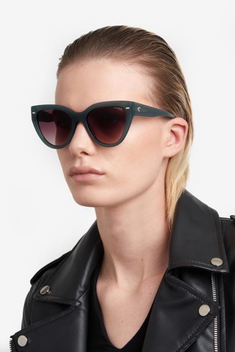 Sonnenbrillen Carrera 3017/S 206327 (1ED HA) farbe green form cat-eye gläser brown shaded