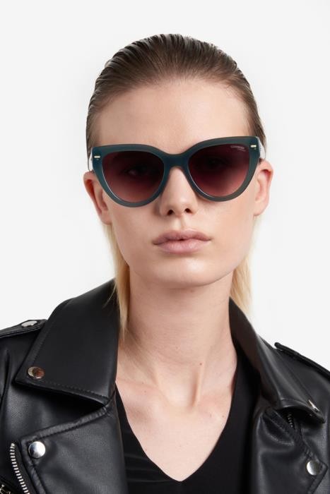 Sonnenbrillen Carrera 3017/S 206327 (1ED HA) farbe green form cat-eye gläser brown shaded