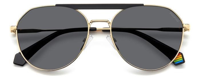 Sonnenbrillen Polaroid Pld 6211/S 206330 (RHL M9) farbe gold black_ form navigator gläser grey polarized