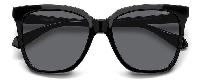 Sunglasses Polaroid Pld 4155/S 206341 (807 M9) color black shape square lenses grey polarized