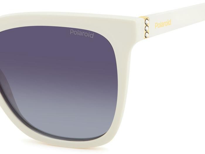 Sonnenbrillen Polaroid Pld 4155/S 206341 (VK6 WJ) farbe white form quadratisch gläser grey shaded polarized