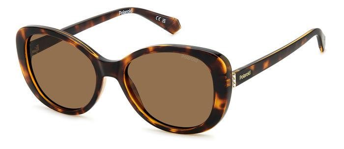 Sunglasses Polaroid Pld 4154/S 206354 (086 SP) color havana shape butterfly lenses bronze polarized