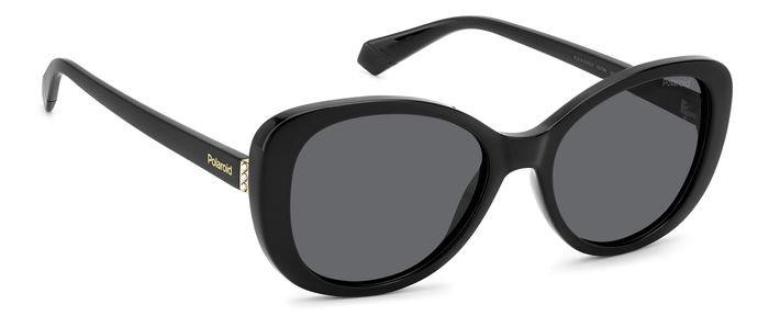 Sunglasses Polaroid Pld 4154/S 206354 (807 M9) color black shape butterfly lenses grey polarized