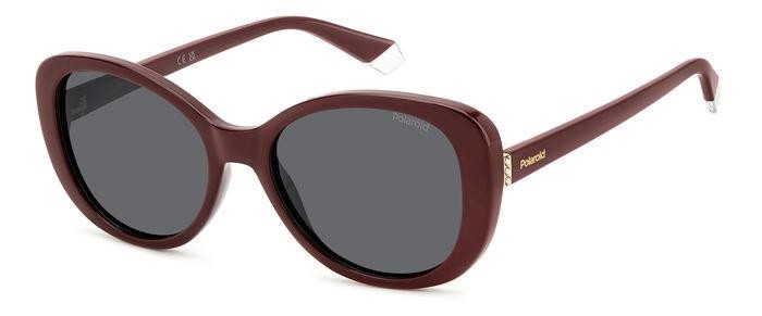 Sonnenbrillen Polaroid Pld 4154/S 206354 (LHF M9) farbe burgundy form schmetterling gläser grey polarized
