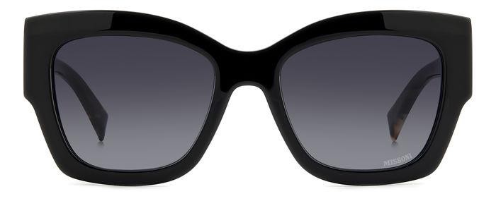 Occhiali da sole Missoni Mis 0154/S 206361 (807 9O) colore black forma quadrato lenti dark grey shaded