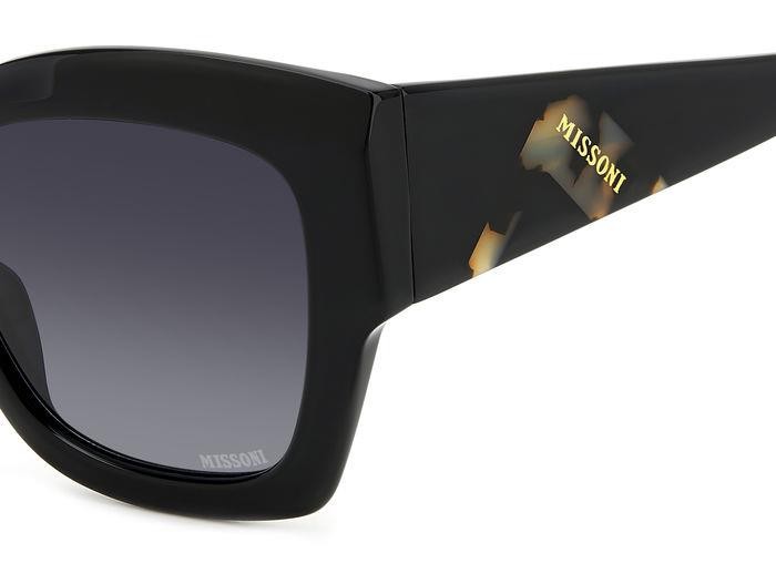 Occhiali da sole Missoni Mis 0154/S 206361 (807 9O) colore black forma quadrato lenti dark grey shaded