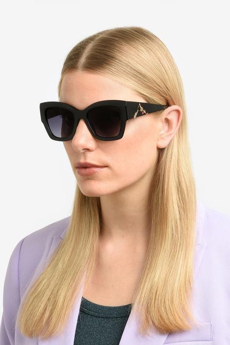 Occhiali da sole Missoni Mis 0154/S 206361 (807 9O) colore black forma quadrato lenti dark grey shaded