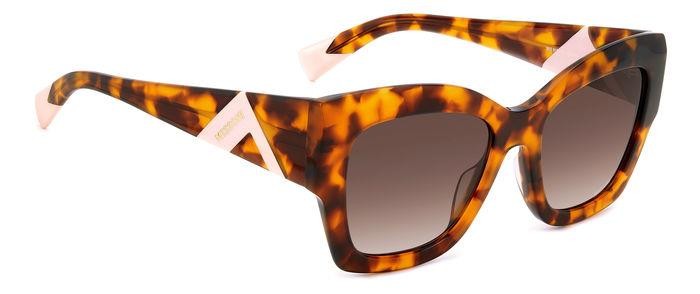 Occhiali da sole Missoni Mis 0154/S 206361 (C9B HA) colore havana honey forma quadrato lenti brown shaded
