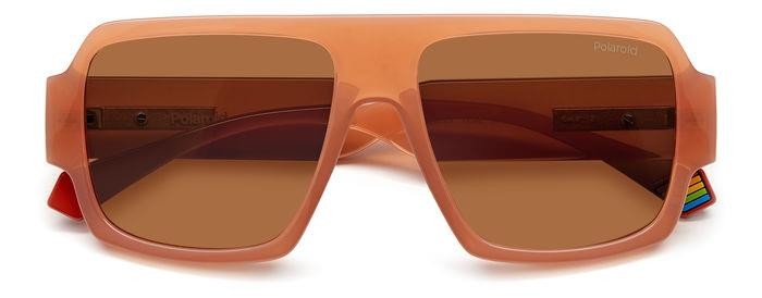 Sonnenbrillen Polaroid Pld 6209/S 206362 (733 HE) farbe peach form quadratisch gläser copper polarized