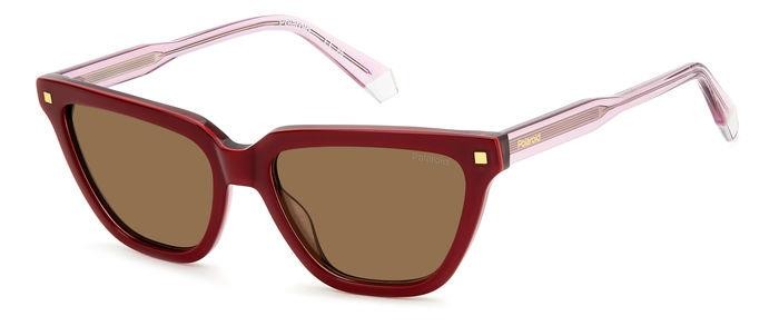 Sonnenbrillen Polaroid Pld 4157/S 206366 (LHF SP) farbe burgundy form cat-eye gläser bronze polarized