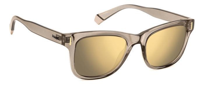 Sonnenbrillen Polaroid Pld 6206/S 206367 (10A LM) farbe beige form quadratisch gläser grey gold multilayer polarized