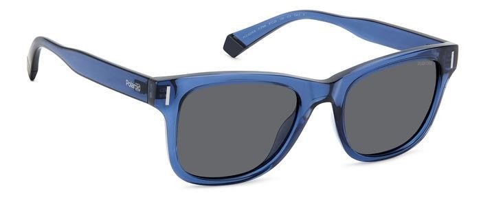 Sonnenbrillen Polaroid Pld 6206/S 206367 (PJP M9) farbe blue form quadratisch gläser grey polarized