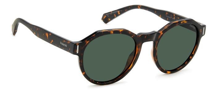 Sunglasses Polaroid Pld 6207/S 206368 (086 UC) color havana shape geometric lenses green polarized