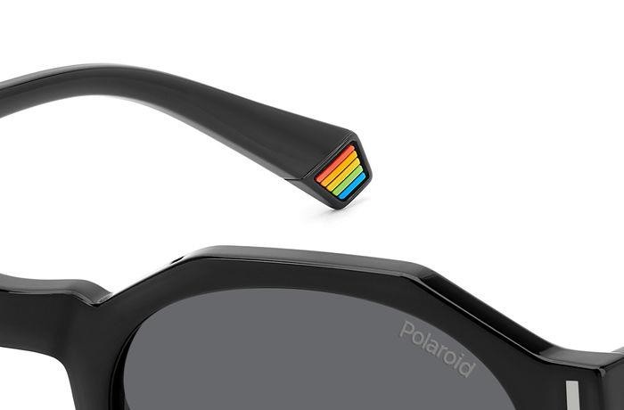 Sunglasses Polaroid Pld 6207/S 206368 (807 M9) color black shape geometric lenses grey polarized