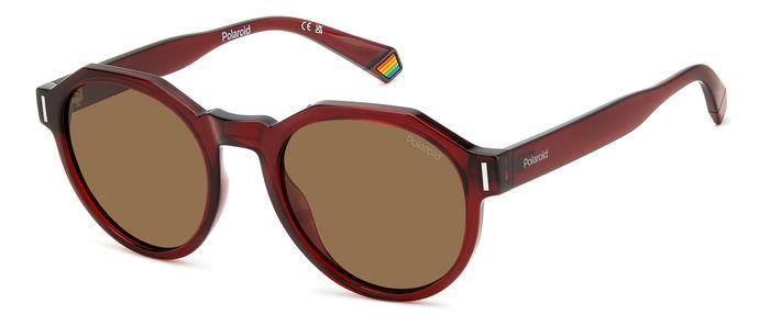 Sonnenbrillen Polaroid Pld 6207/S 206368 (LHF SP) farbe burgundy form geometrisch gläser bronze polarized