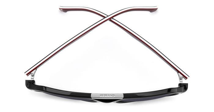 Sunglasses Carrera 315/S 206369 (GUU 9O) color black burgundy shape aviator lenses dark grey shaded