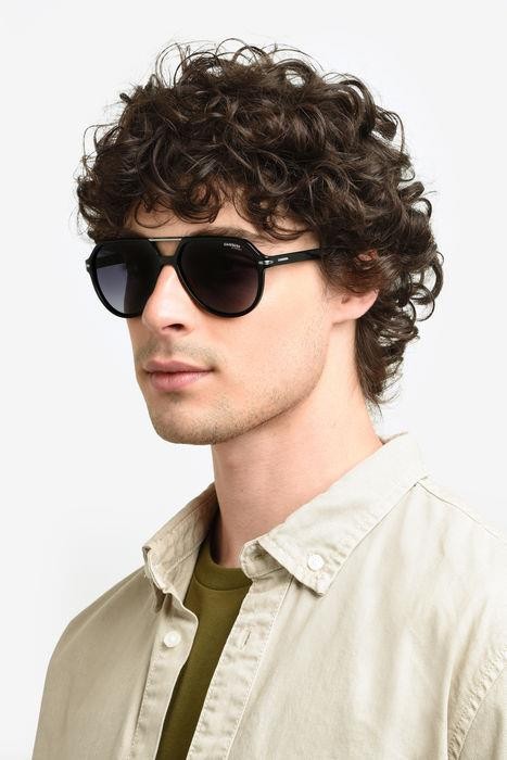 Sunglasses Carrera 315/S 206369 (GUU 9O) color black burgundy shape aviator lenses dark grey shaded