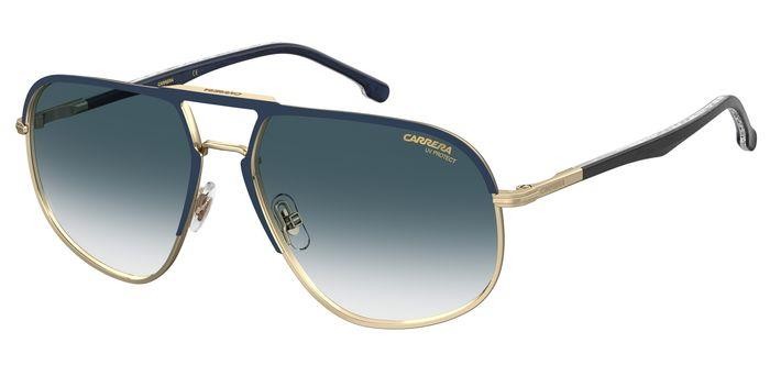 Sonnenbrillen Carrera 318/S 206373 (KY2 08) farbe blue gold form navigator gläser dk blue shaded