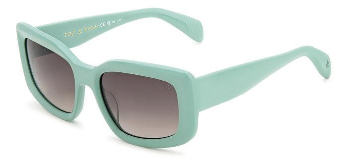 Sonnenbrillen Rag & Bone Rnb1076/S 206374 (1ED HA) farbe green form rechteckig gläser brown shaded