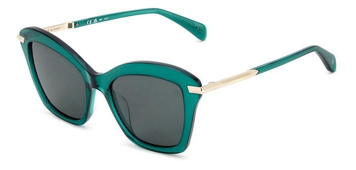 Sonnenbrillen Rag & Bone Rnb1081/S 206379 (1ED QT) farbe green form cat-eye gläser green