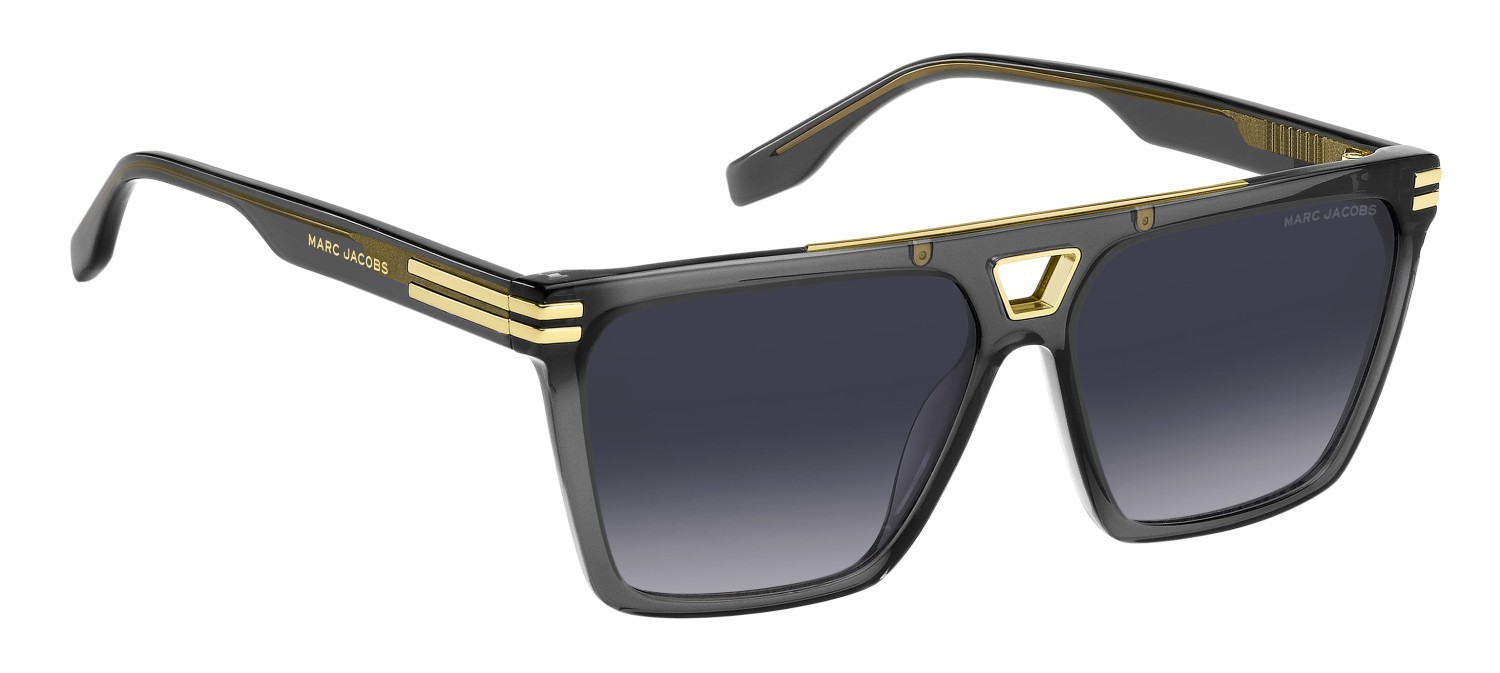 Sonnenbrillen Marc Jacobs 717/S 206401 KB7 9O farbe grey form quadratisch gläser dark grey shaded