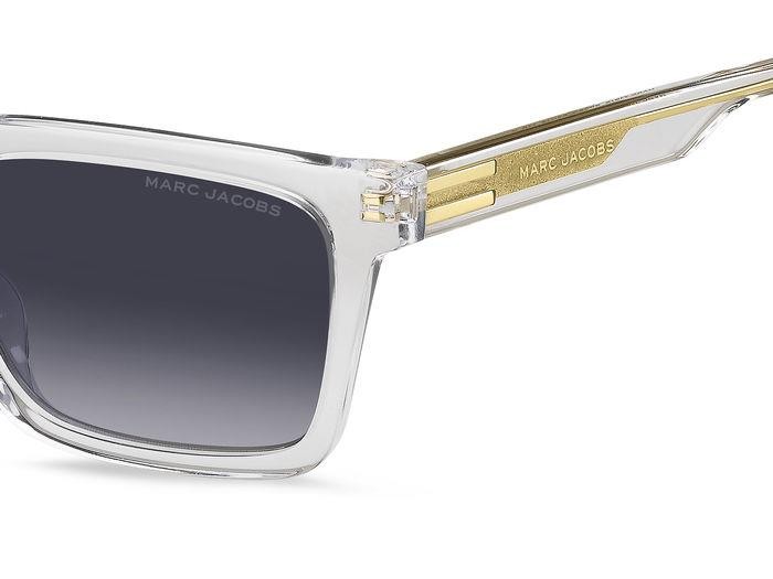 Occhiali da sole Marc Jacobs 719/S 206402 (900 9O) colore crystal forma rettangolare lenti dark grey shaded