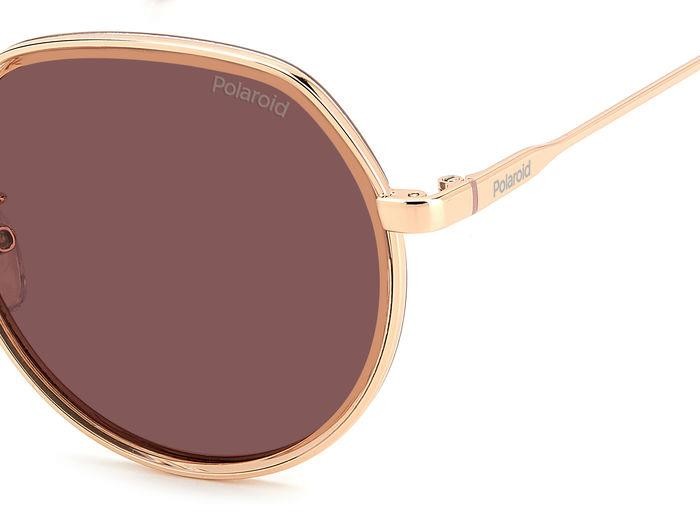 Sonnenbrillen Polaroid Pld 4160/G 206411 (DDB KL) farbe gold copper form rund gläser violet polarized