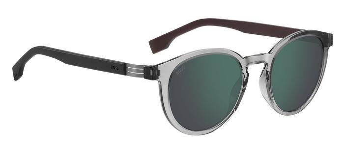 Sonnenbrillen Hugo Boss 1575/S 206447 (7QY MT) farbe grey burgundy form rund gläser green mirror