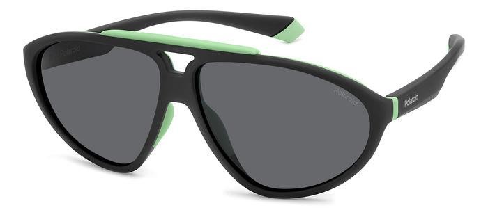 Sonnenbrillen Polaroid Pld 2151/S 206453 (3OL M9) farbe matte black green form unregelmäßig gläser grey polarized