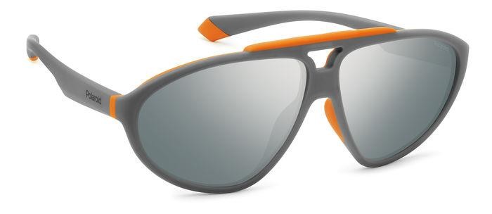 Sonnenbrillen Polaroid Pld 2151/S 206453 (RIW EX) farbe matte grey form unregelmäßig gläser grey silver mirror polarized