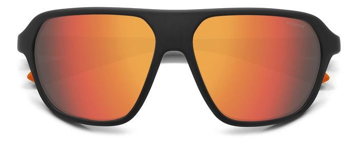 Sonnenbrillen Polaroid Pld 2152/S 206454 (RC2 OZ) farbe matte black orange form rechteckig gläser red multilayer polarized
