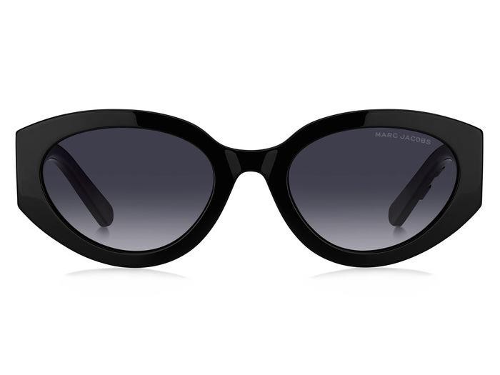 Occhiali da sole Marc Jacobs 694/G 206459 (08A 9O) colore black grey forma cat eye lenti dark grey shaded