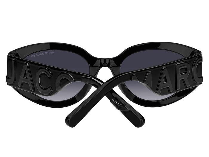 Occhiali da sole Marc Jacobs 694/G 206459 (08A 9O) colore black grey forma cat eye lenti dark grey shaded