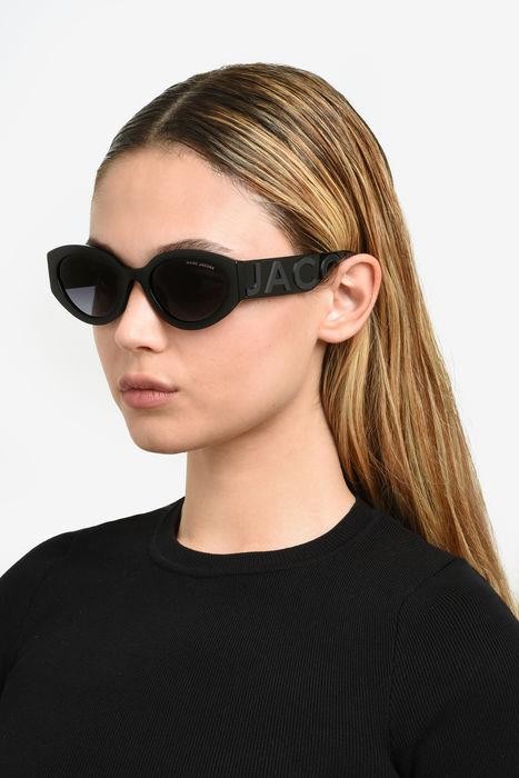 Occhiali da sole Marc Jacobs 694/G 206459 (08A 9O) colore black grey forma cat eye lenti dark grey shaded