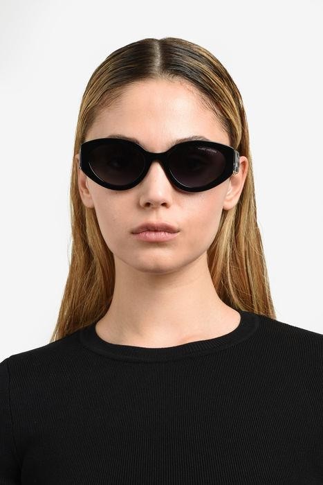 Occhiali da sole Marc Jacobs 694/G 206459 (08A 9O) colore black grey forma cat eye lenti dark grey shaded