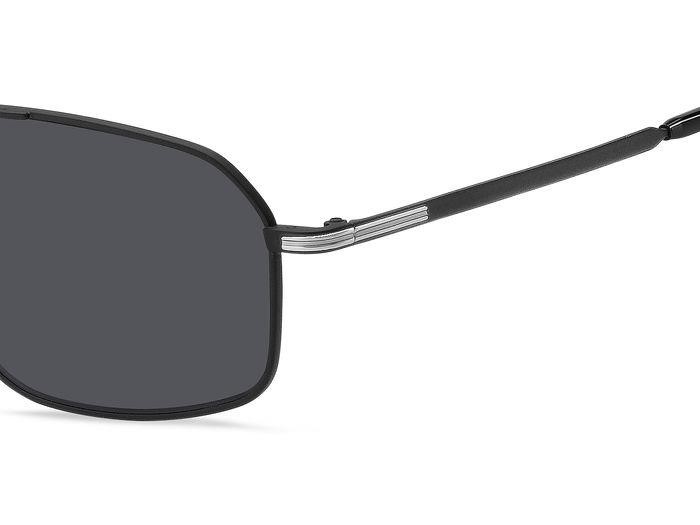 Occhiali da sole Hugo Boss 1603/S 206468 (124 IR) colore matte black silver forma quadrato lenti grey