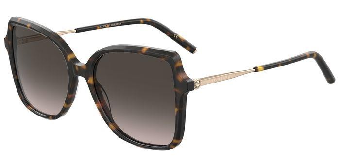 Occhiali da sole Carolina Herrera Her 0179/S 206485 (2IK HA) colore havana gold forma farfalla lenti brown shaded