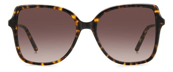 Occhiali da sole Carolina Herrera Her 0179/S 206485 (2IK HA) colore havana gold forma farfalla lenti brown shaded