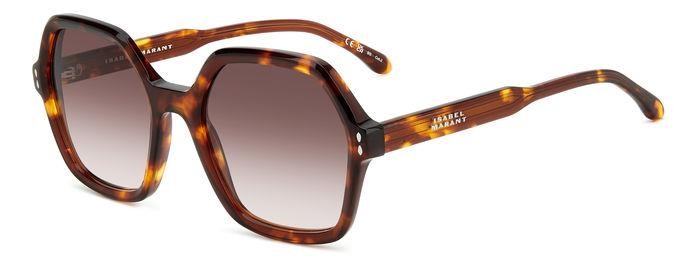 Sunglasses Isabel Marant Im 0152/S 206520 (WR9 HA) color brown havana shape geometric lenses brown shaded
